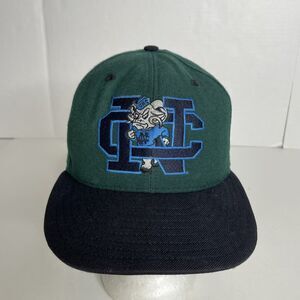 Vintage North Carolina Tarheels Wool Hat, New Era Cap, Size 7, Green, Logo